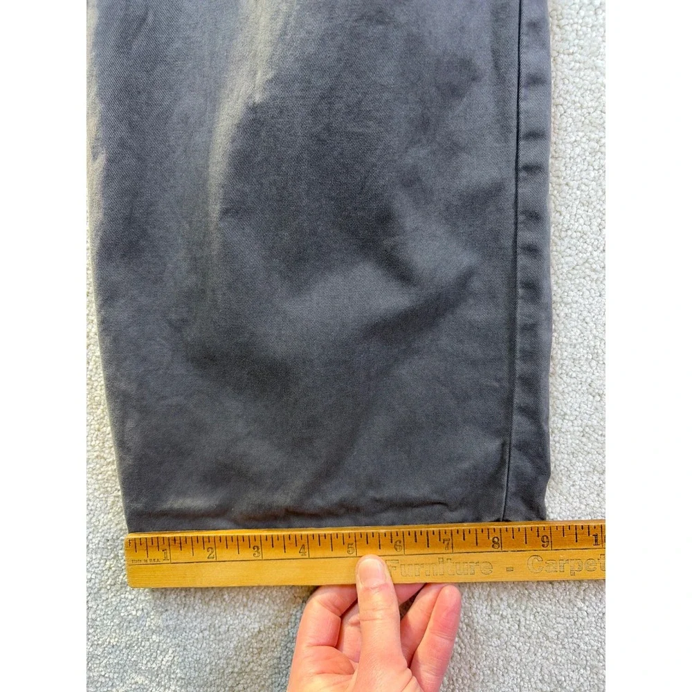 Banana Republic Gavin Chino Pants Mens 36x30 (Fits 35x28.5) Gray Straight‎ Leg